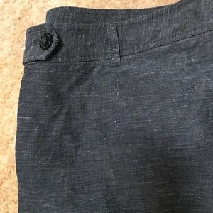 Black linen blend Jones slacks